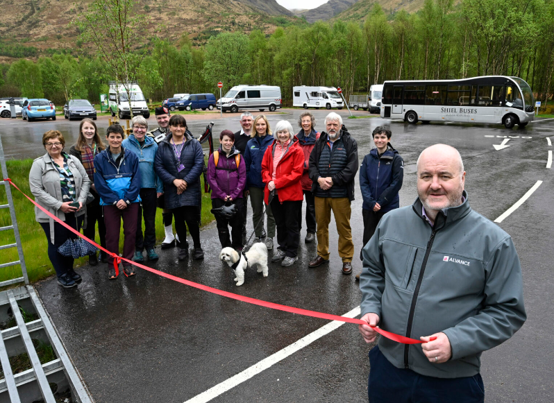 Glen Nevis Lower Falls car park and visitor improvement project opens